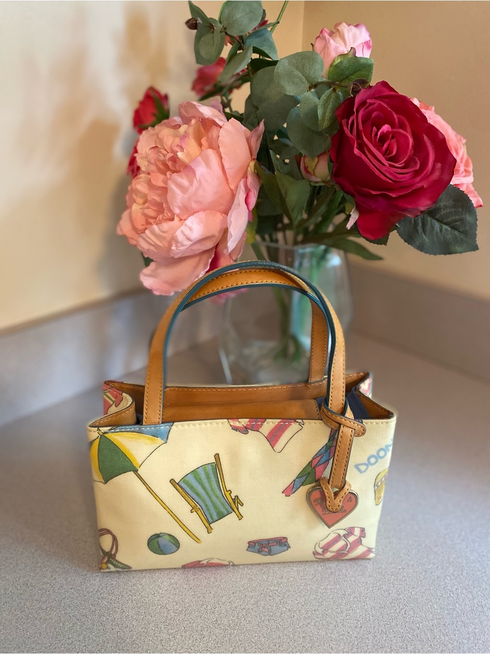 Dooney & Bourke Vintage Y2K Miami Beach Motif Handbag
